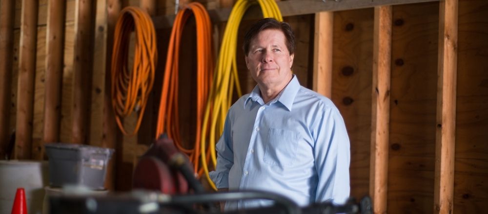 Business owner standing in workshop